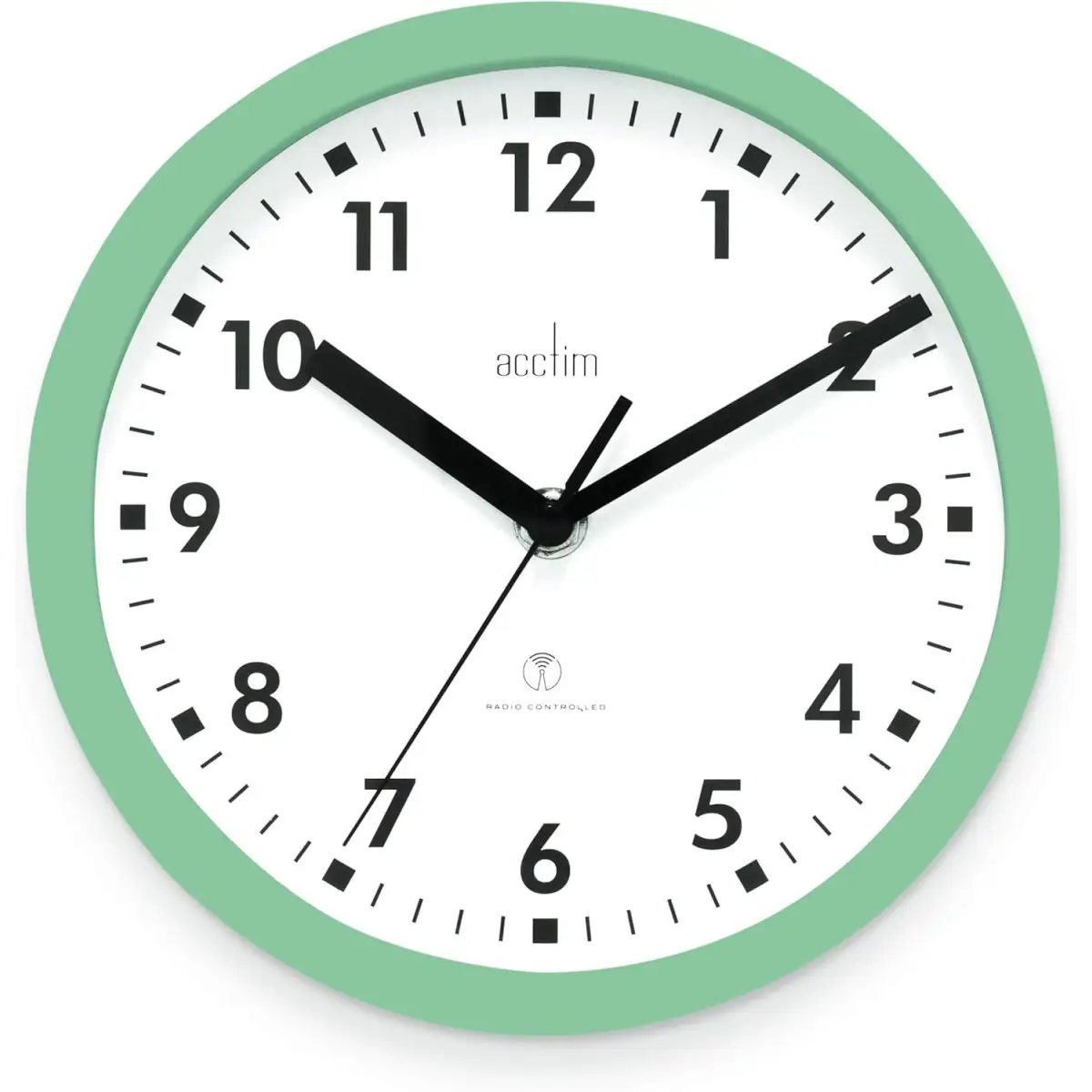 ACCTIM Acctim Nardo 20cm Radio Controlled Green Wall Clock 74665 - Clock