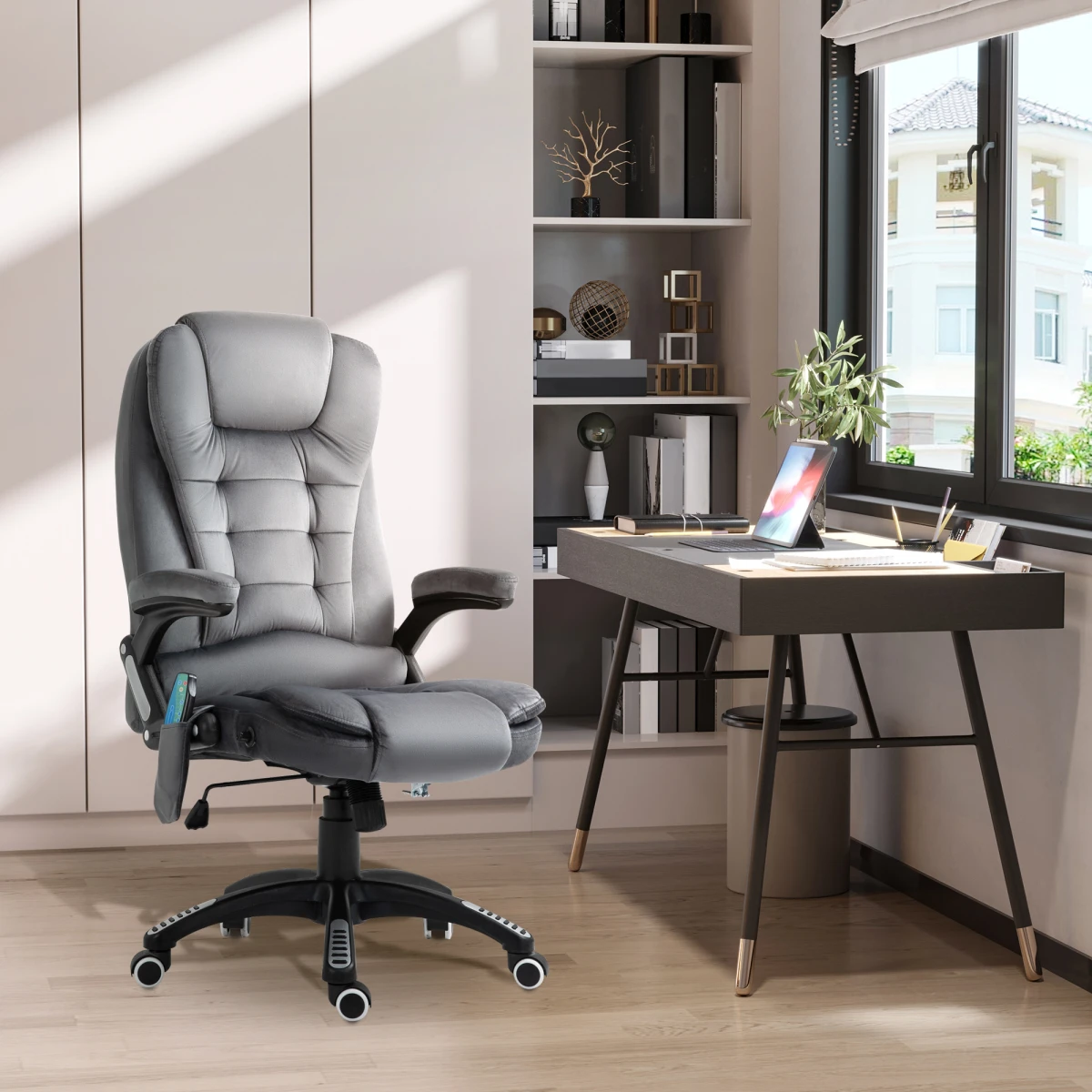 Premium Executive Massage Recliner Chair Full Size Six Point Heating Headrest Office Use by Unbranded