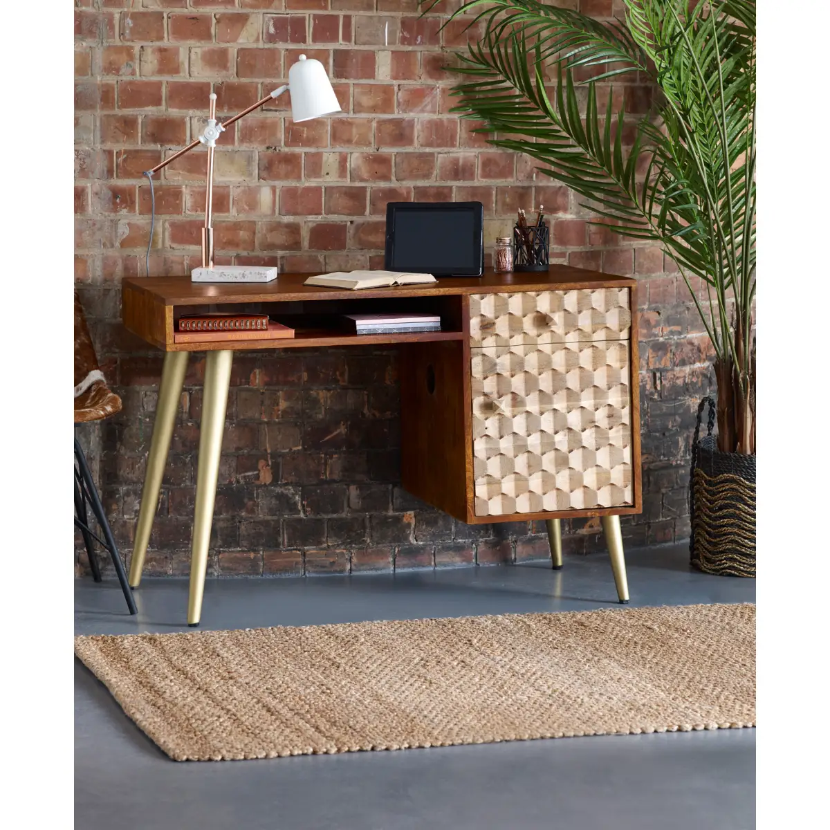 Indian Hub Edison Desk - Desk