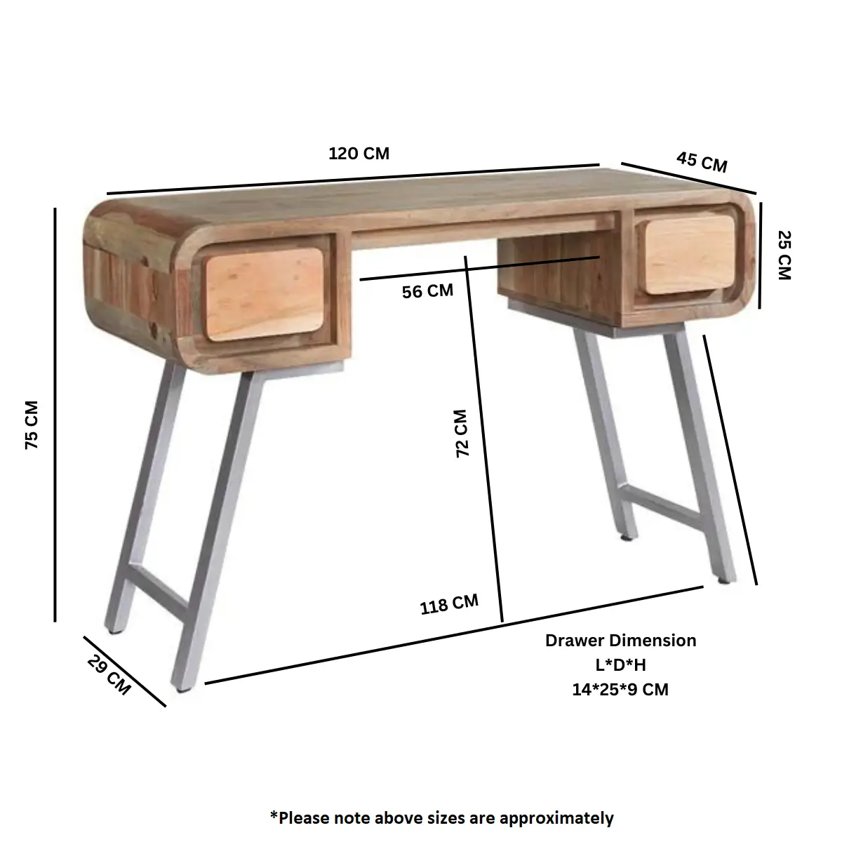 Indian Hub Aspen Desk / Console - Desk