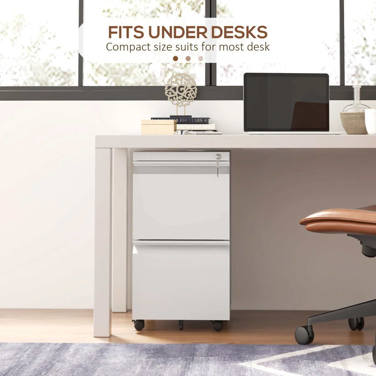 Vinsetto Steel File Cabinet Locking With Adjustable Hanging Bar For Letter A4 Legal Office Use by Vinsetto