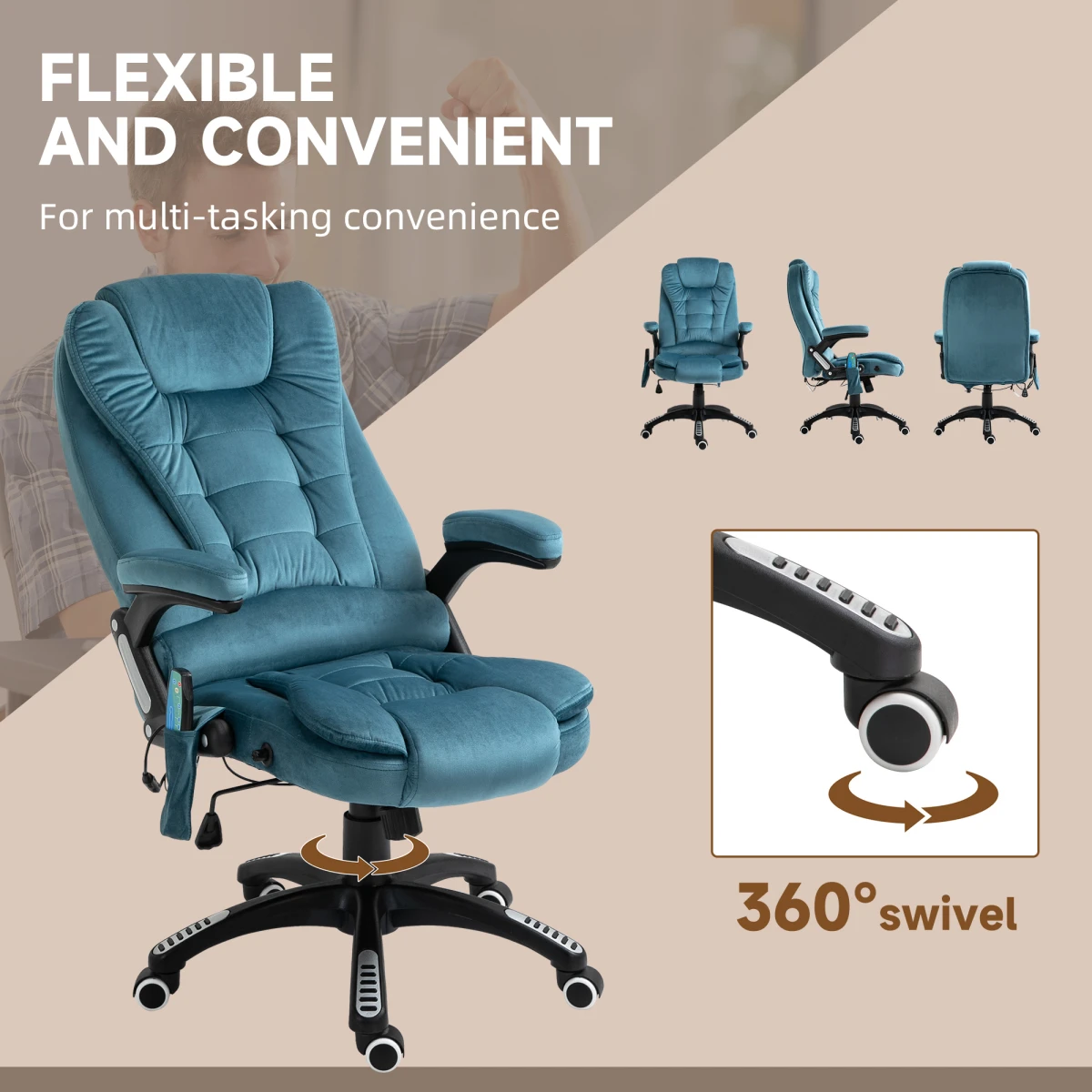 Premium Executive Recliner Std 360 Massage Office by Unbranded