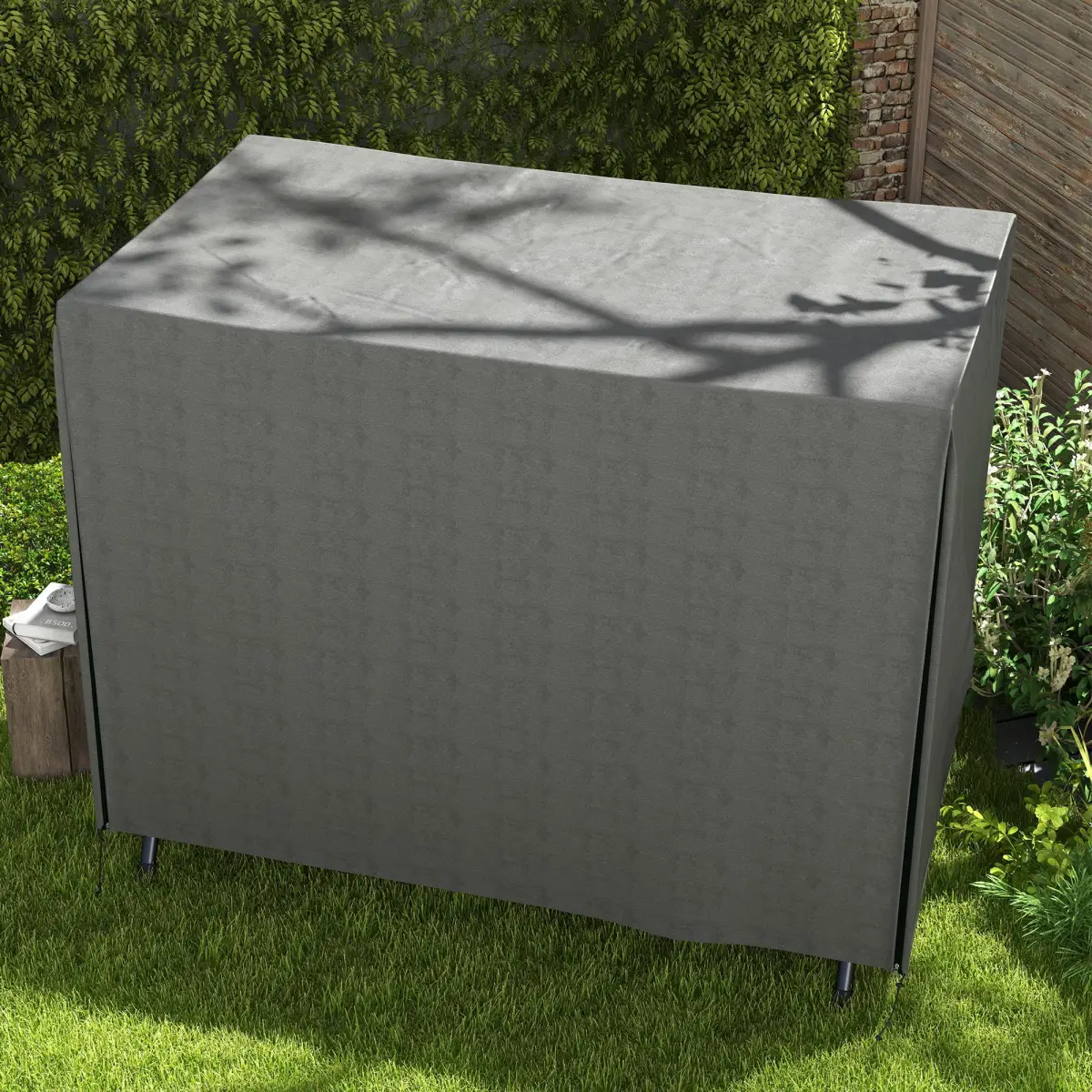 Outsunny Outsunny Large Outdoor Swing Chair Cover Garden Furniture Protector 164cm Grey - Hammocks