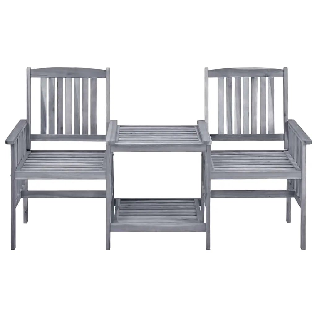 vidaXL vidaXL Garden Chairs with Tea Table 159x61x92 cm Solid Acacia Wood - Garden Chairs