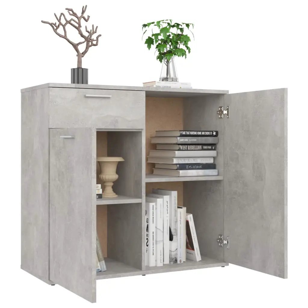 vidaXL vidaXL Sideboard Concrete Grey 80x36x75 cm Engineered Wood - Sideboard