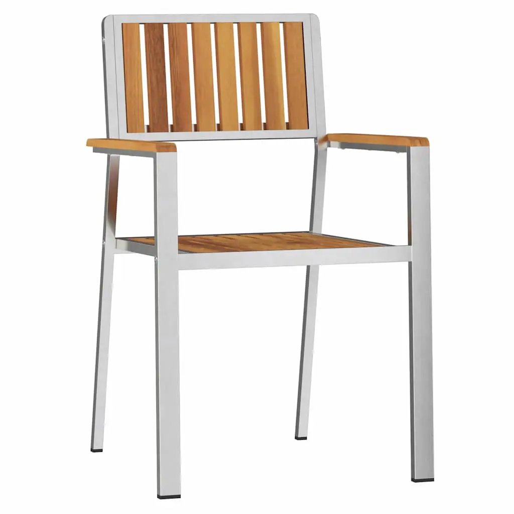 vidaXL vidaXL Garden Chair 2 pcs Brown 56 x 54.5 x 87 cm Solid Acacia Wood -