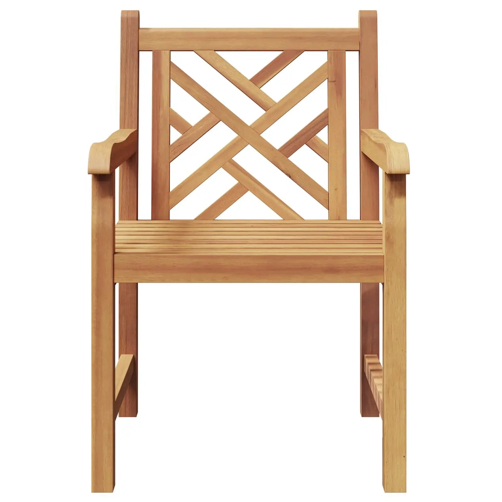 vidaXL vidaXL Garden Chair 2 pcs 60 x 58 x 90 cm Solid Teak Wood -
