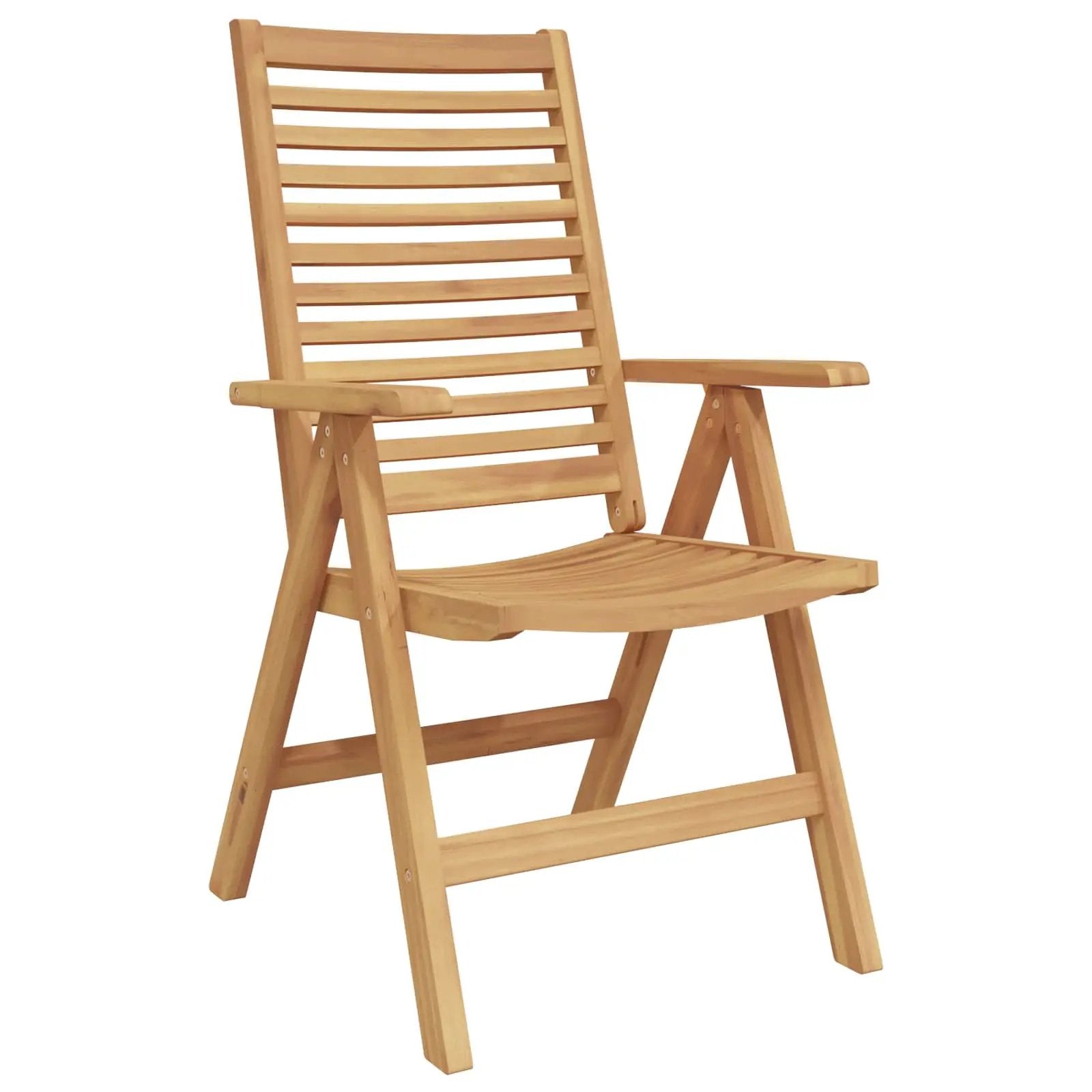 vidaXL vidaXL Chair Folding 6 pcs Brown 64.5 x 52 x 108 cm Solid Teak Wood -