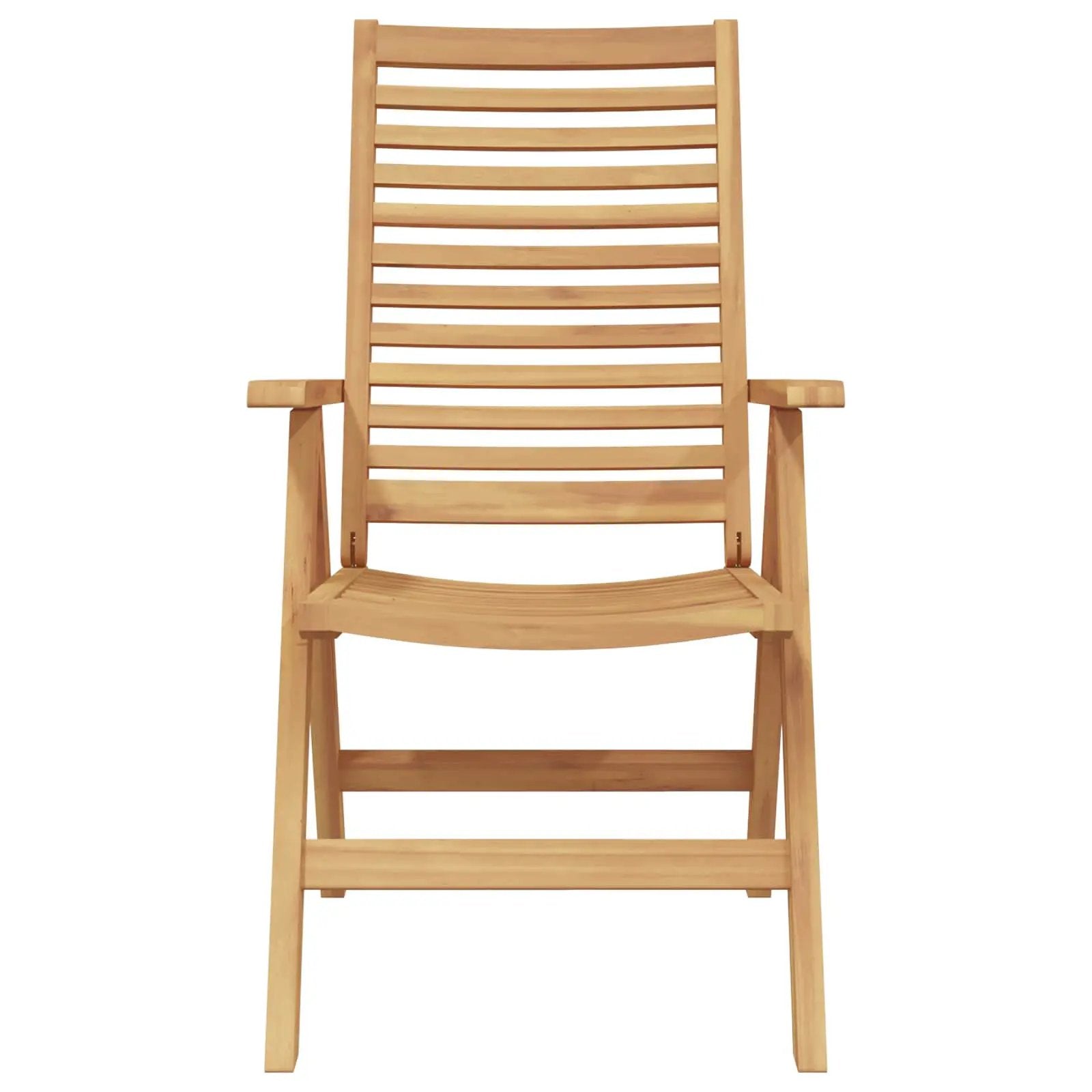 vidaXL vidaXL Chair Folding 8 pcs Brown 64.5 x 52 x 108 cm Solid Teak Wood -