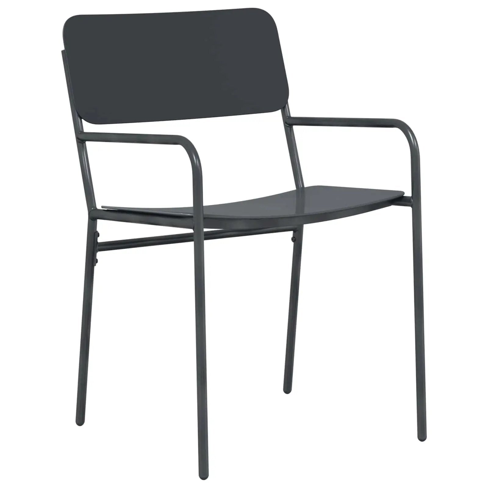 vidaXL vidaXL Garden Chairs 2 pcs Anthracite 51 x 55 x 81 cm Steel -