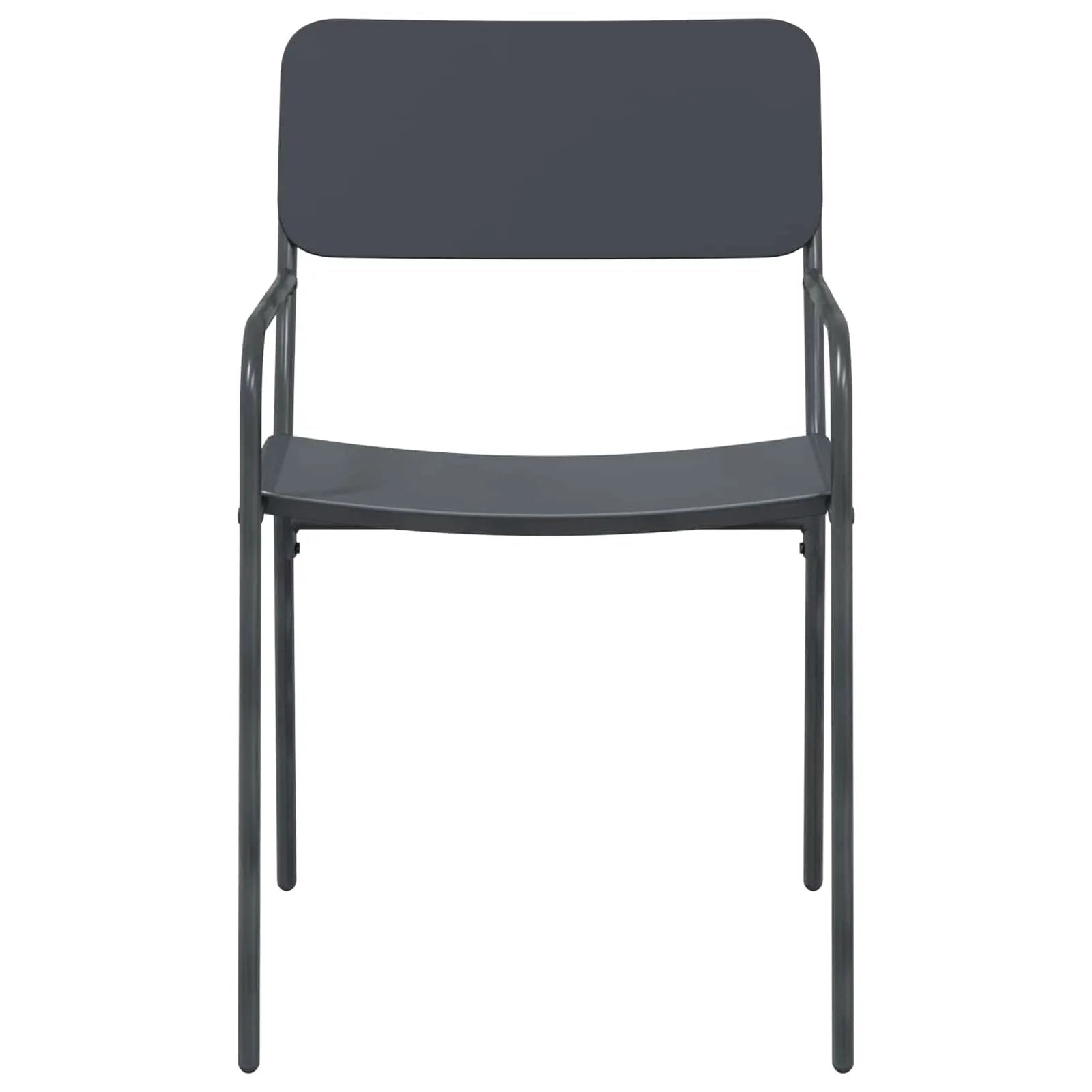 vidaXL vidaXL Garden Chairs 2 pcs Anthracite 51 x 55 x 81 cm Steel -