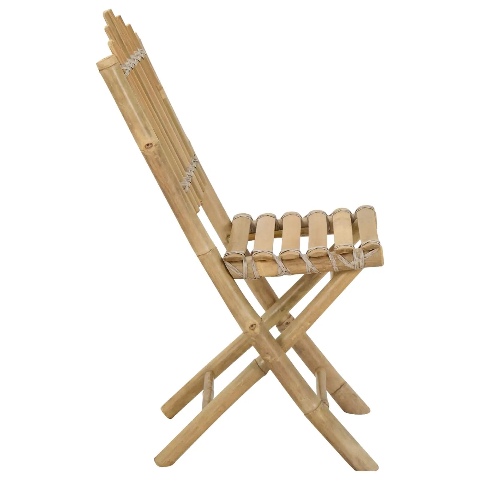 vidaXL vidaXL Garden Chair 4 pcs Natural Bamboo - Garden Chairs