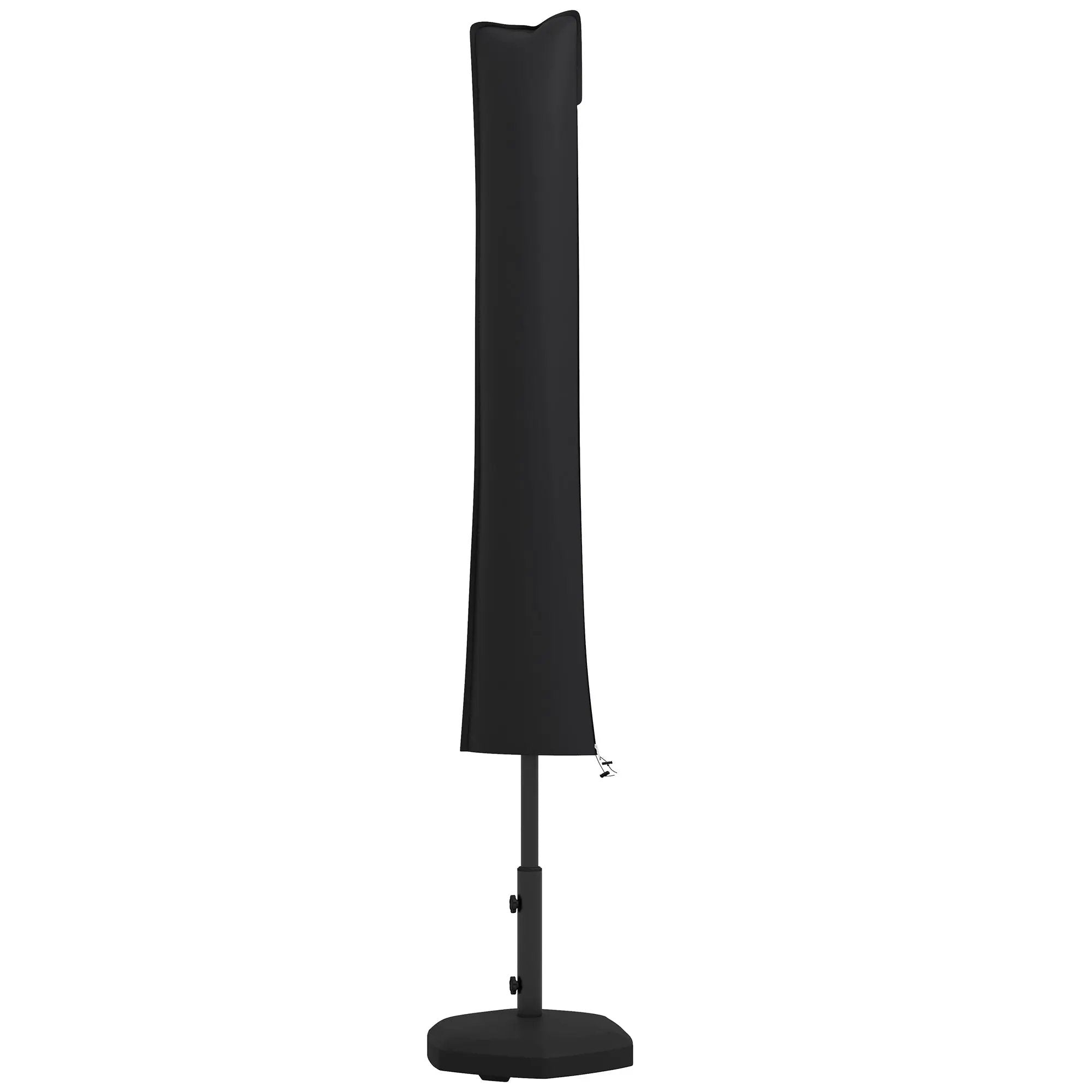 Outsunny Outsunny Parasol Cover, Patio Cantilever Cover, Banana Umbrella Cover, Black - Parasol
