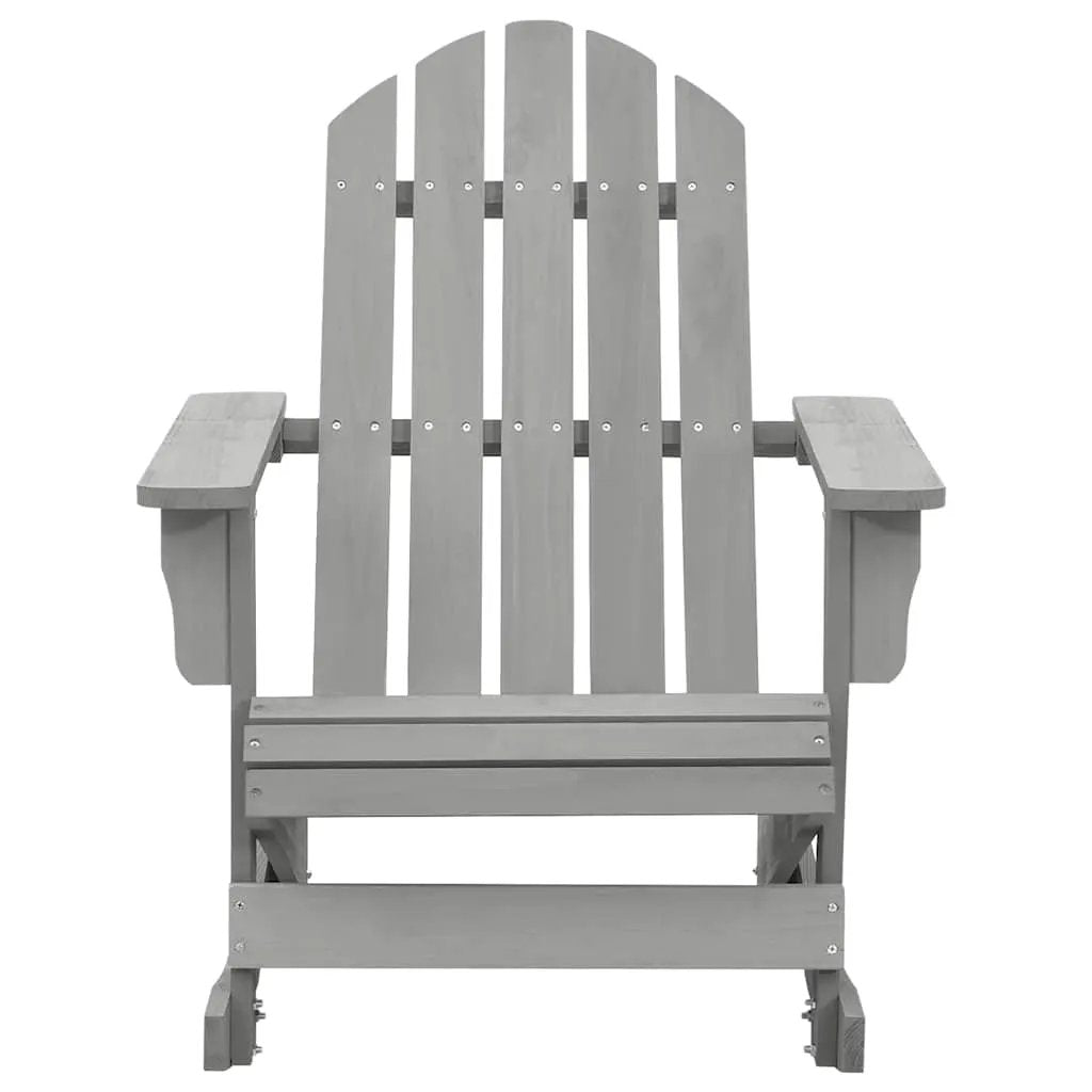 vidaXL vidaXL Garden Rocking Chair Wood Grey - Garden Chairs