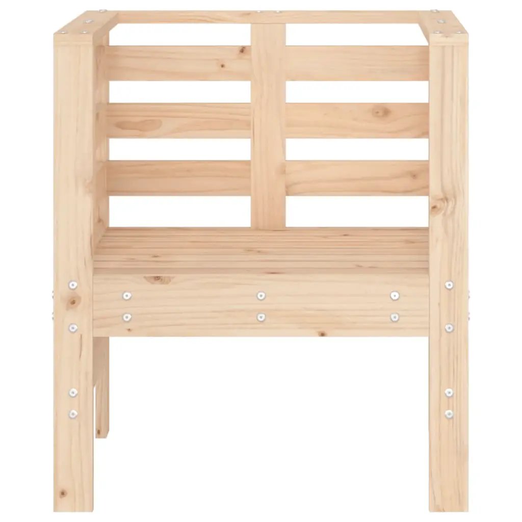 vidaXL vidaXL Garden Chairs 2 pcs 61.5x53x71 cm Solid Wood Pine - Garden Chairs