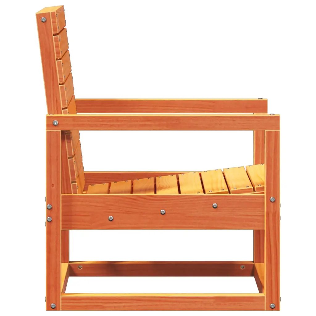 vidaXL vidaXL Garden Chair Wax Brown 57.5x63x76 cm Solid Wood Pine - Garden Chairs