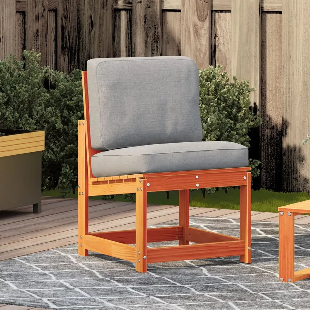 vidaXL vidaXL Garden Chair Wax Brown 50.5x55x77 cm Solid Wood Pine - Garden Chairs