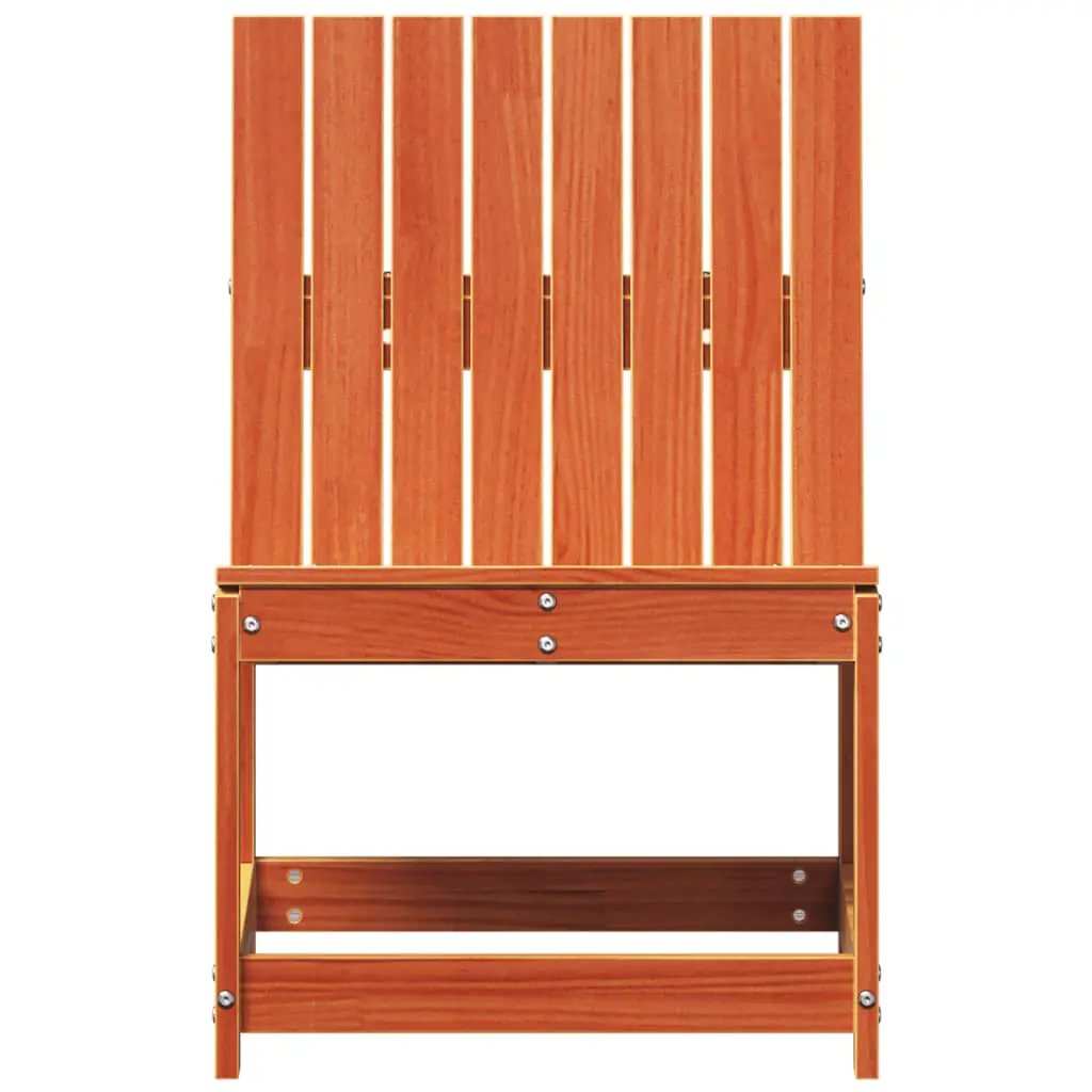 vidaXL vidaXL Garden Chair Wax Brown 50.5x55x77 cm Solid Wood Pine - Garden Chairs