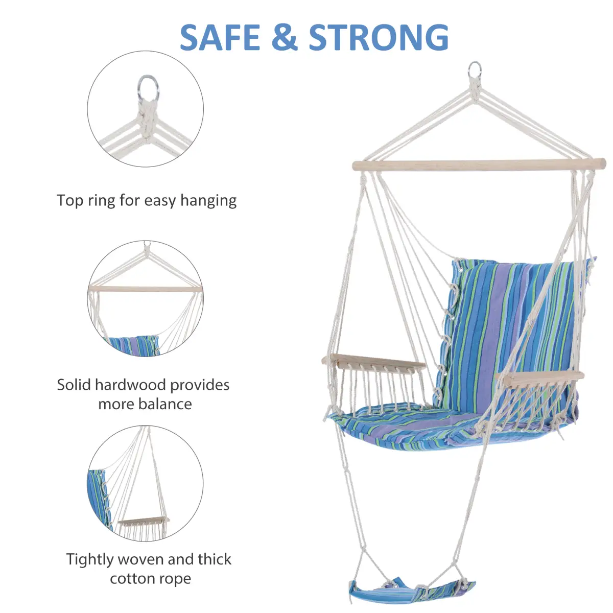 Outsunny Hanging Swing Chair - Hammocks