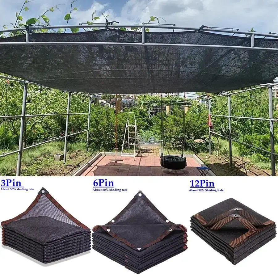 Tewango Tewango Black HDPE Sun Shade Net - UV Protection for Gardens & Outdoors - Cover