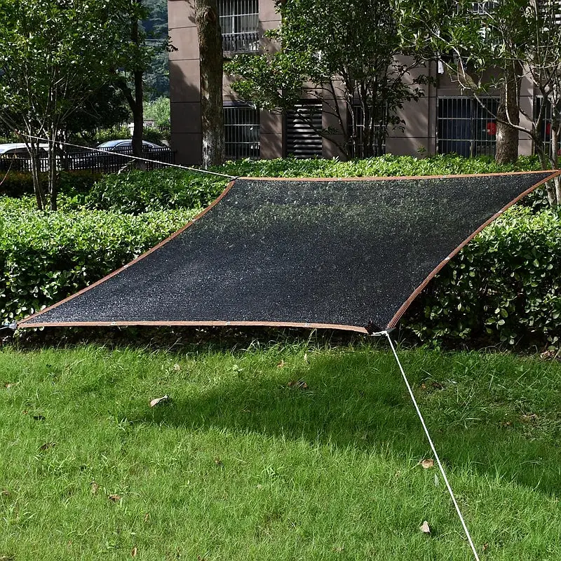 NONE High-Quality Black HDPE Sun Shade Net for Gardens & Greenhouses - Cover