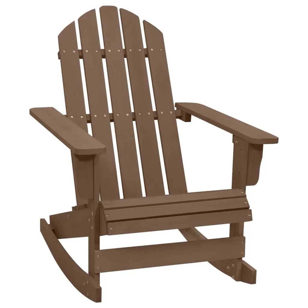 vidaXL vidaXL Garden Rocking Chair Wood Grey - Garden Chairs