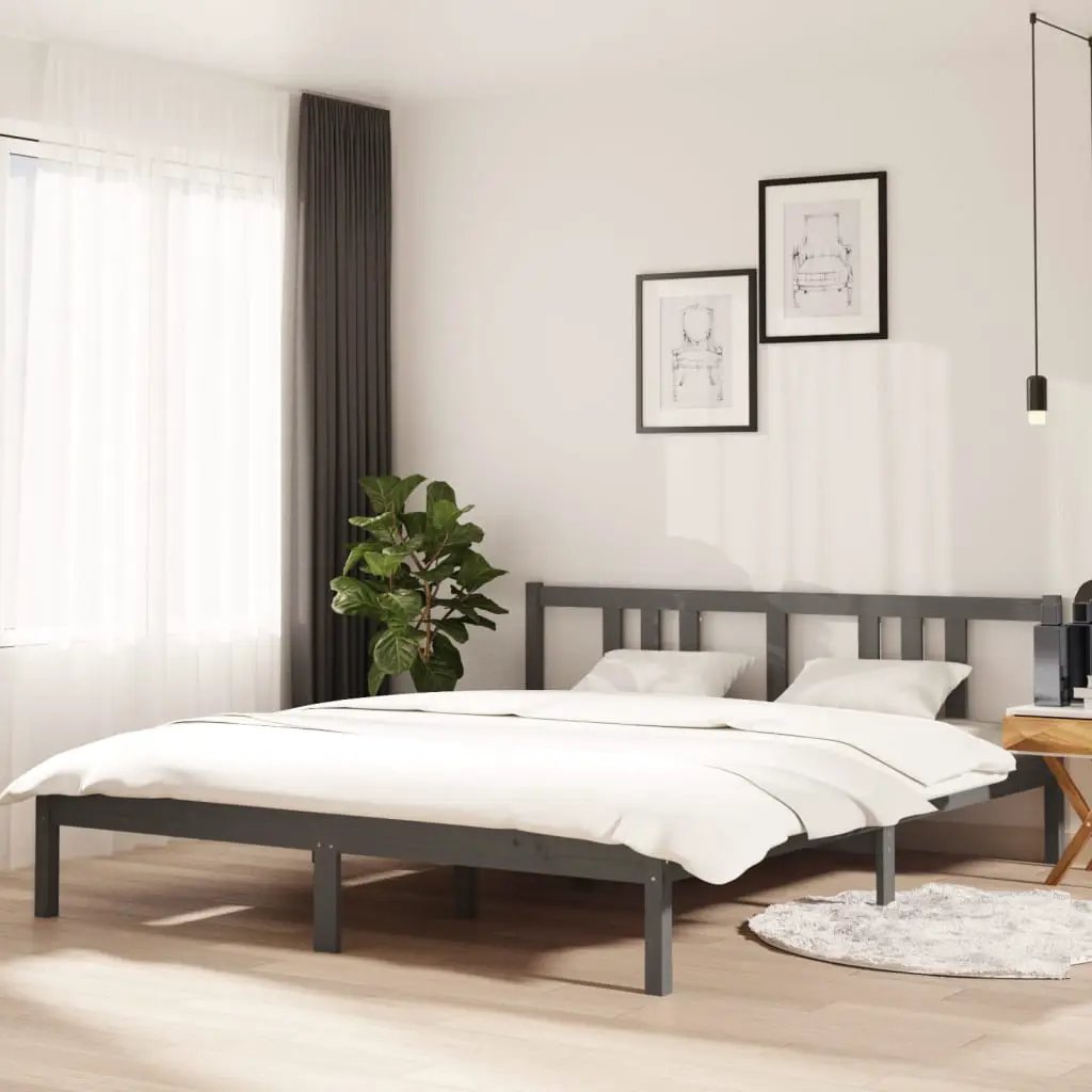 vidaXL vidaXL Bed Frame without Mattress Solid Wood 75x190 cm Small Single Small Single - Bed Frames