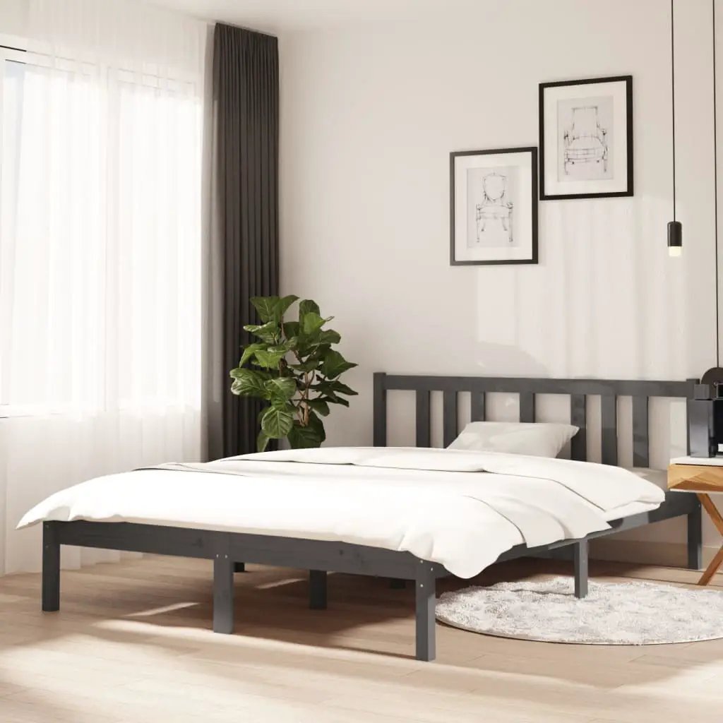 vidaXL vidaXL Bed Frame without Mattress Solid Wood 75x190 cm Small Single Small Single - Bed Frames