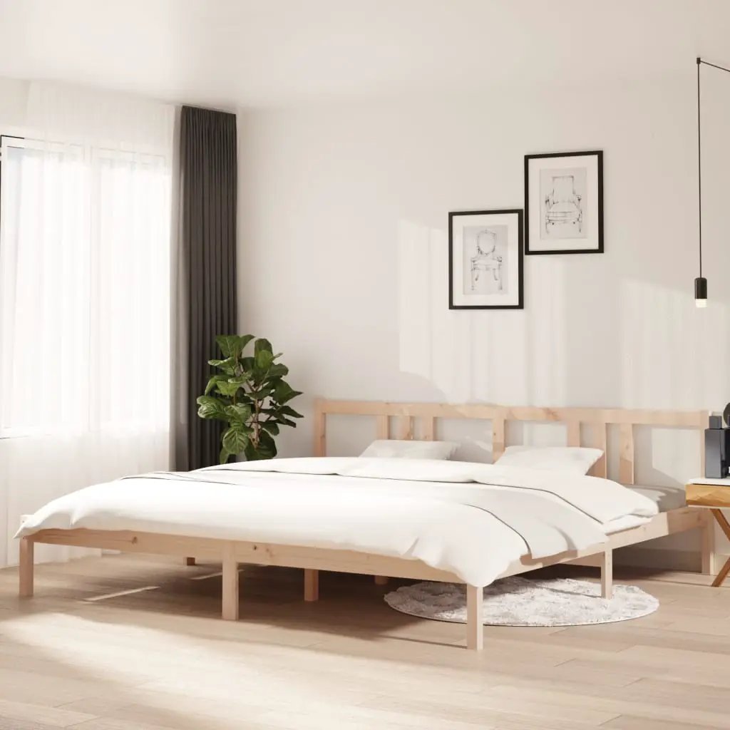 vidaXL vidaXL Bed Frame without Mattress Solid Wood 75x190 cm Small Single Small Single - Bed Frames