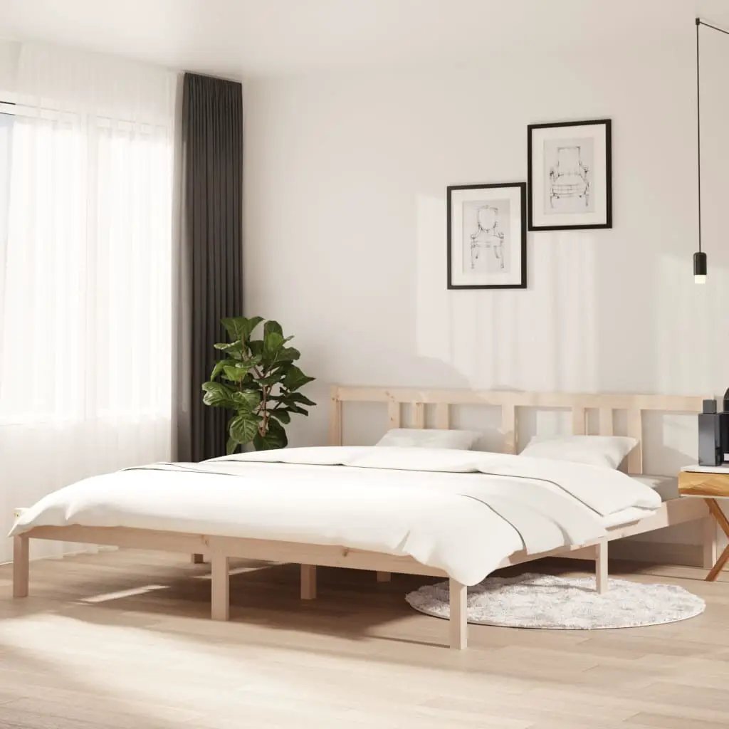 vidaXL vidaXL Bed Frame without Mattress Solid Wood 75x190 cm Small Single Small Single - Bed Frames