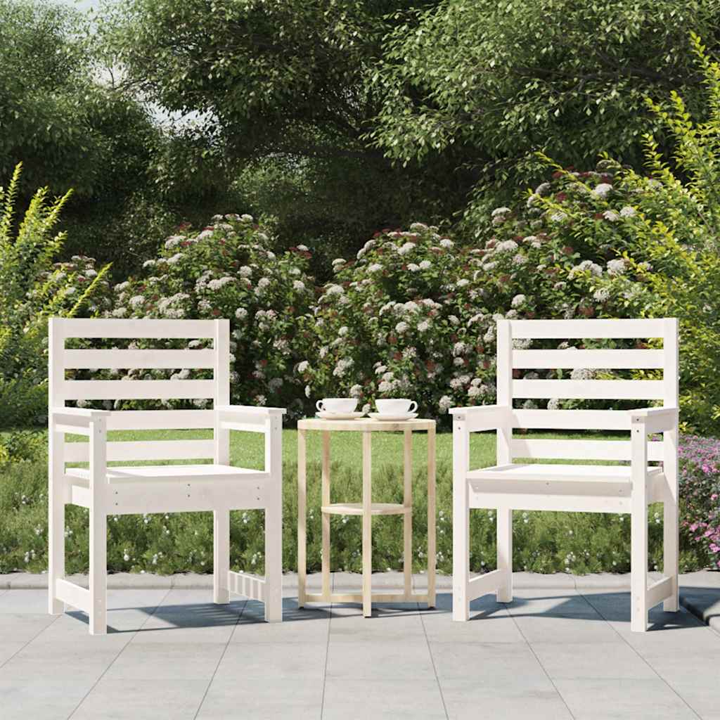 vidaXL vidaXL Garden Chairs 2 pcs 50x48x91.5 cm Solid Wood Pine - Garden Chairs