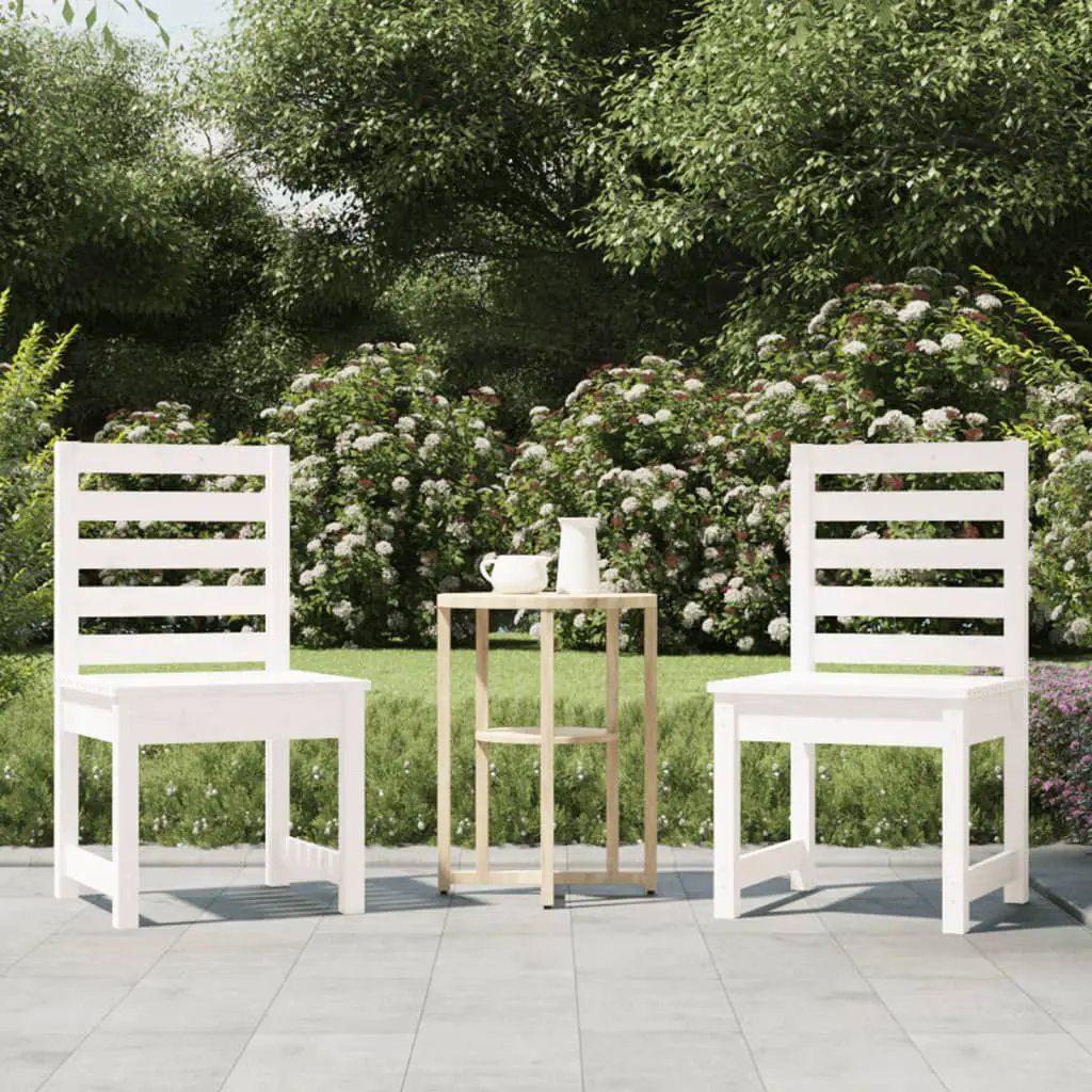vidaXL vidaXL Garden Chairs 2 pcs 50x48x91.5 cm Solid Wood Pine - Garden Chairs