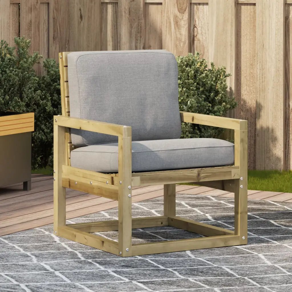 vidaXL vidaXL Garden Chair Wax Brown 57.5x63x76 cm Solid Wood Pine - Garden Chairs