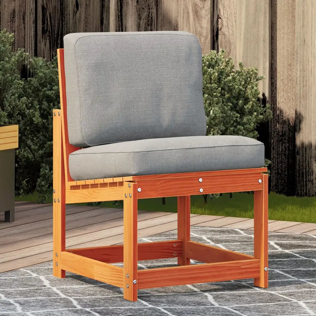 vidaXL vidaXL Garden Chair Wax Brown 50.5x55x77 cm Solid Wood Pine - Garden Chairs