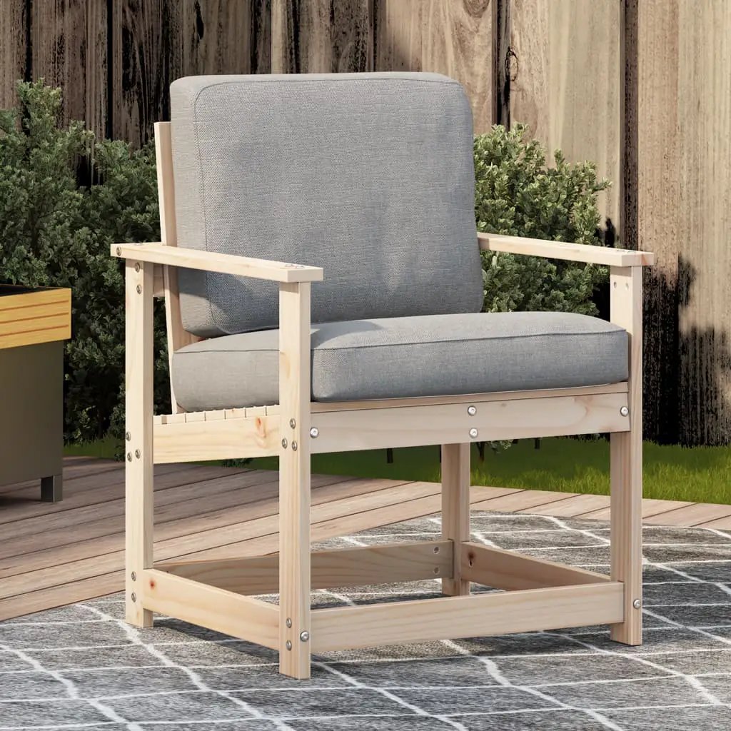 vidaXL vidaXL Garden Chair Wax Brown 62x56x77 cm Solid Wood Pine - Garden Chairs