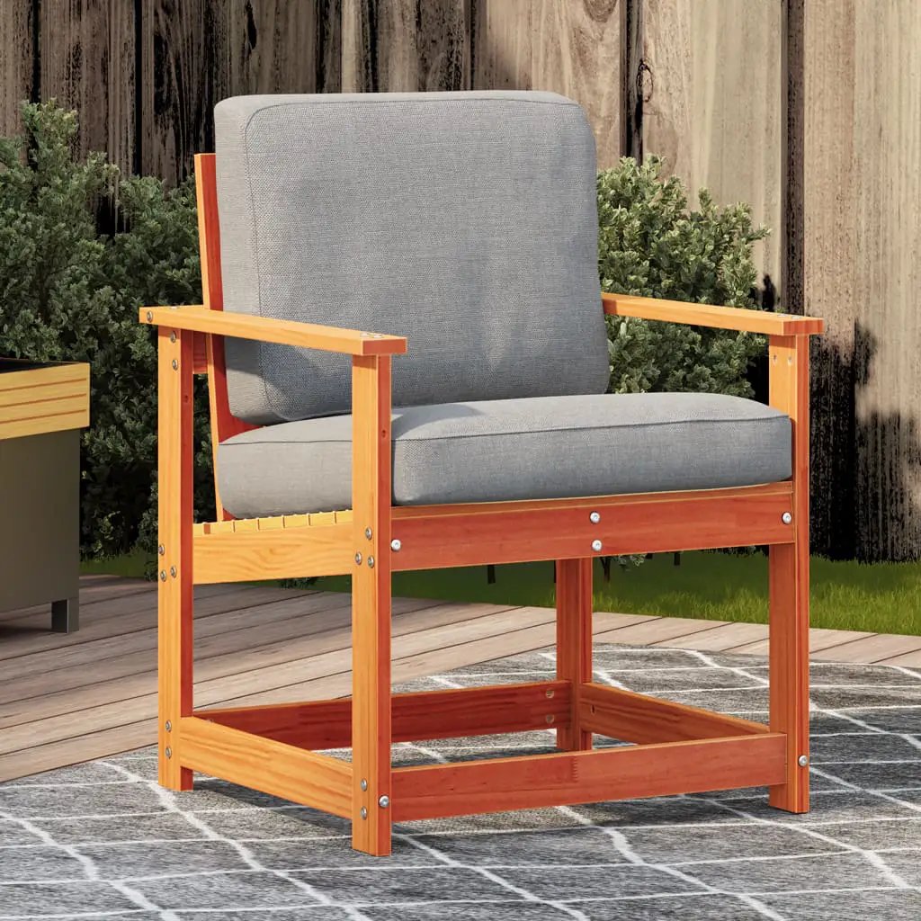 vidaXL vidaXL Garden Chair Wax Brown 62x56x77 cm Solid Wood Pine - Garden Chairs