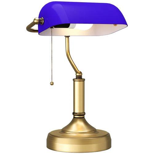 HOMCOM Banker's Table Lamp w/ Antique Bronze Tone Base by HOMCOM