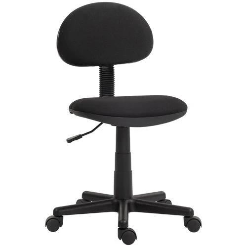HOMCOM HOMCOM Armless Office Chair with Adjustable Height 360° Swivel Wheels Black - Office Chair
