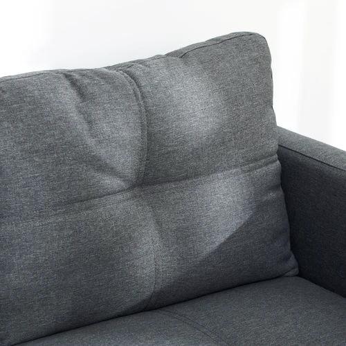 HOMCOM HOMCOM Modern Loveseat Sofa Upholstered 2 Seater Settee for Living Room Bedroom - Sofa