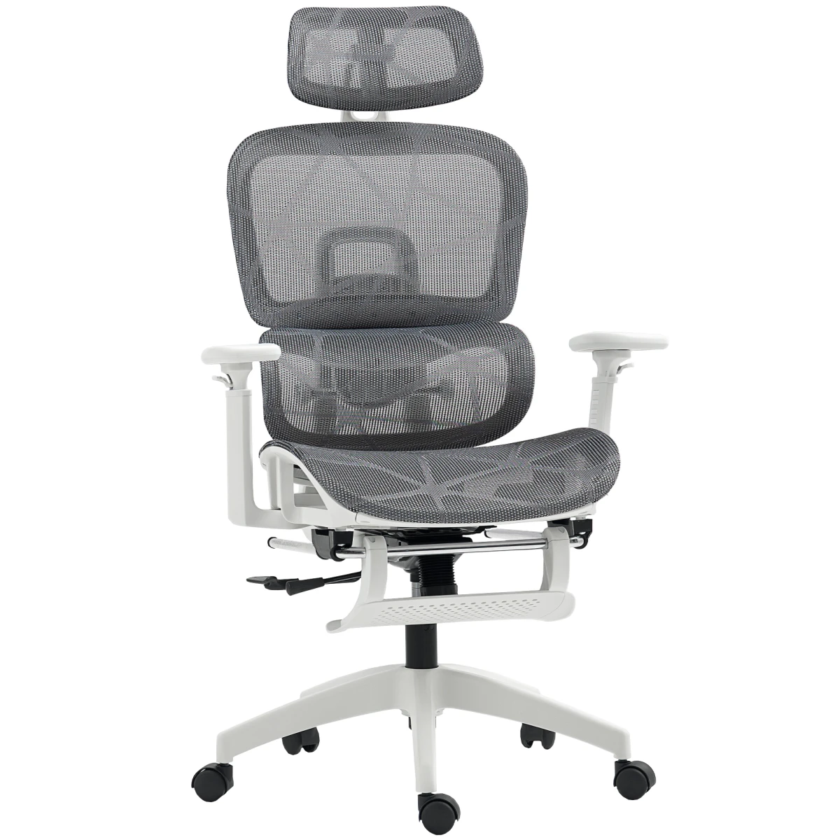 HOMCOM Ergonomic Office Chair Height Adjustable 3D Armrests 135 Degree Recline Mesh Back For Home Office by HOMCOM