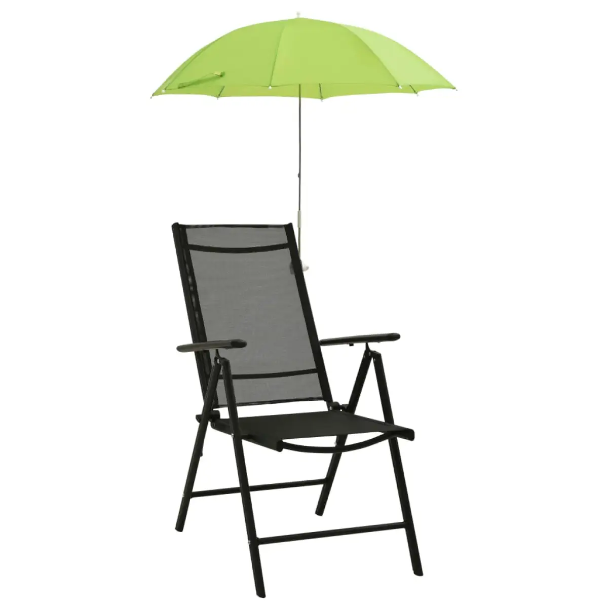 vidaXL vidaXL Camping Chair Parasols 2 pcs Green 105 cm - Garden Chairs