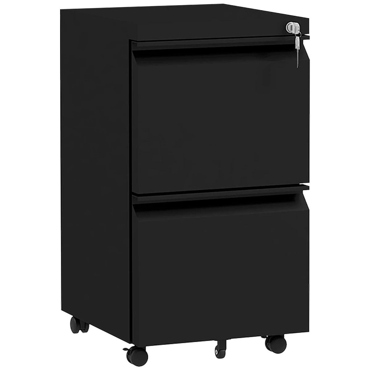 Vinsetto Steel File Cabinet 2-Drawer Lock Office by Vinsetto