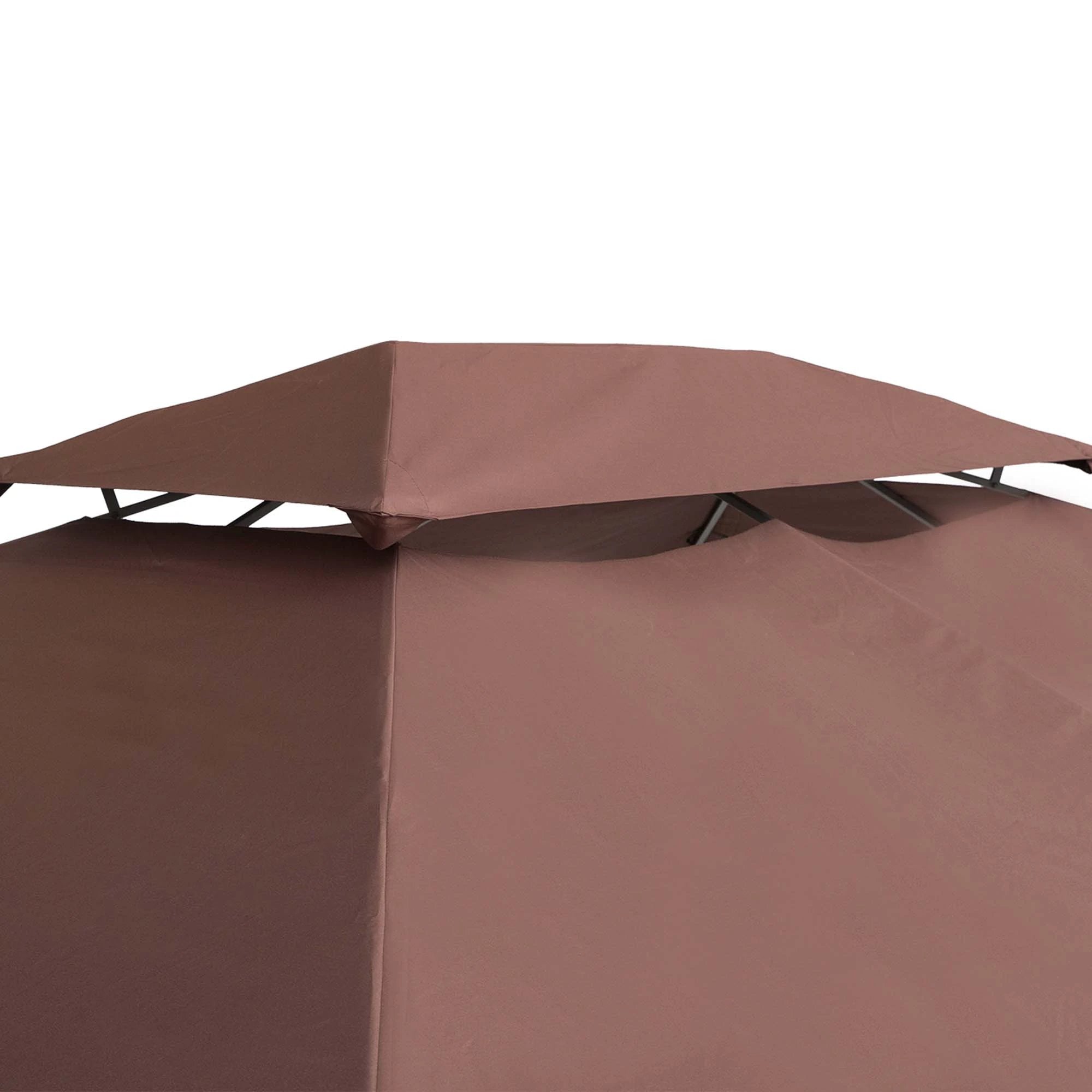 Outsunny 3x4m Gazebo Replacement Roof Canopy 2 Tier Top UV Cover Sun Awning Shelters - Gazebos