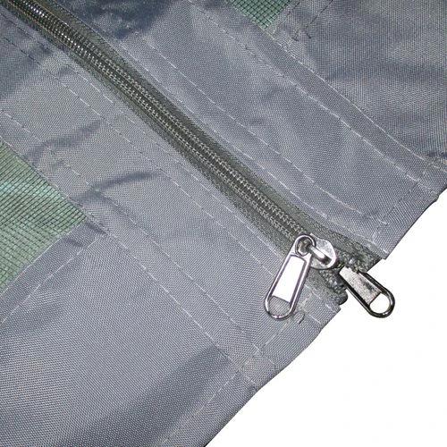 Hexagon Pop Up Gazebo Double Roof Netting, 4m x 4m, Grey w/ Mesh, 4x4m by Outsunny