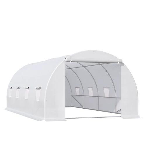 Outsunny 6 x 3 x 2 m Polytunnel Greenhouse w/ Zippered Door and 8 Windows by Outsunny