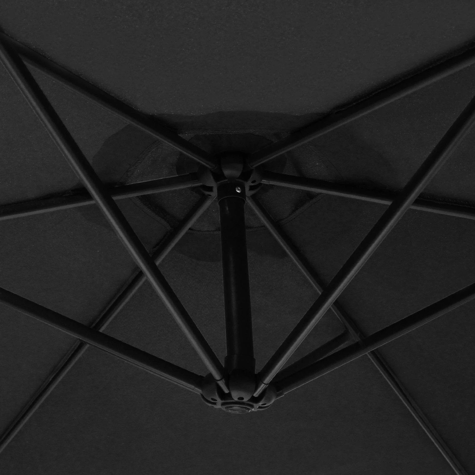 Premium Cantilever Parasol 3m Dia UV Crank Patio by Monster Shop