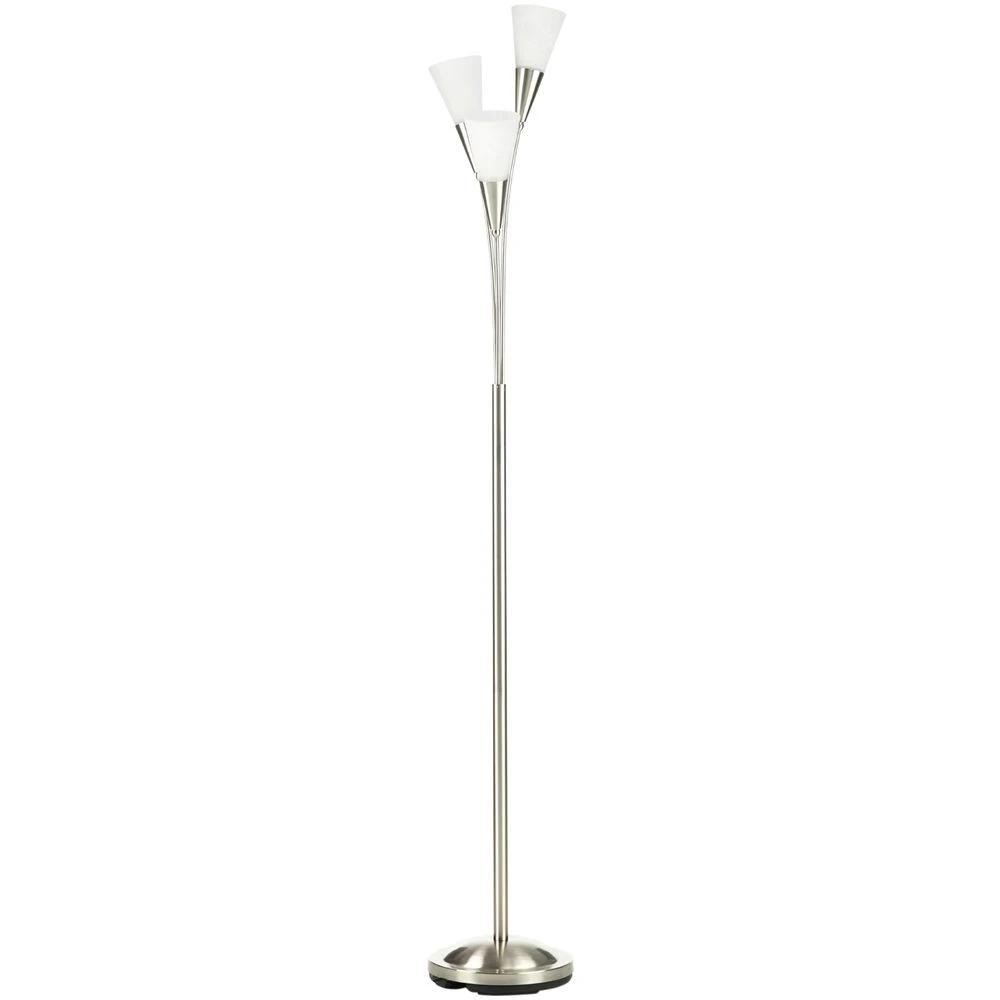 Modern Floor Lamp for Living Room Bedroom, 3 Light Upright Standing Lamp by Unbranded
