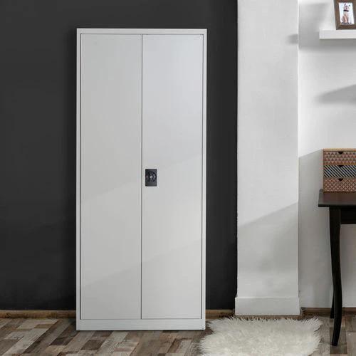 Filing Cabinet Storage Office 2 Doors Adjustable Shelf Metal Vinsetto by Unbranded