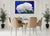 Fabric dining chair set with wall art in background and modern home furnishings
