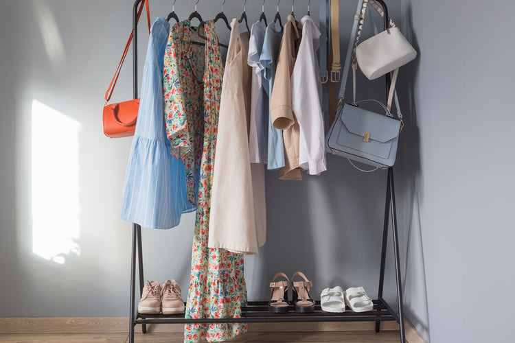 Shoe storage rack and coat rack for living room
